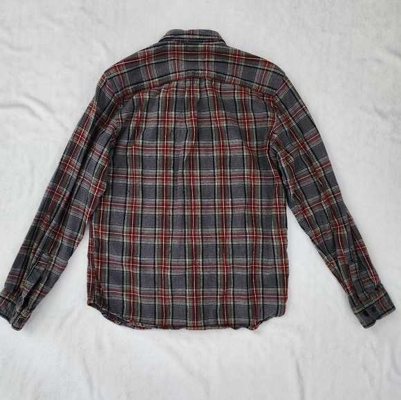 L.L. BEAN Men’s Scotch Plaid Flannel Shirt Traditional Fit Long Sleeve Small - Picture 4 of 8